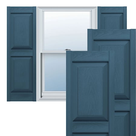 Ekena Millwork Builders Edge, TailorMade Two Equal Panels, Raised Panel Shutters, BEP2140036036, PR BEP2140036036